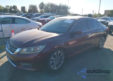 2013 Honda Accord Sport z USA, uszkodzony, nr VIN 1HGCR2F51DA125298